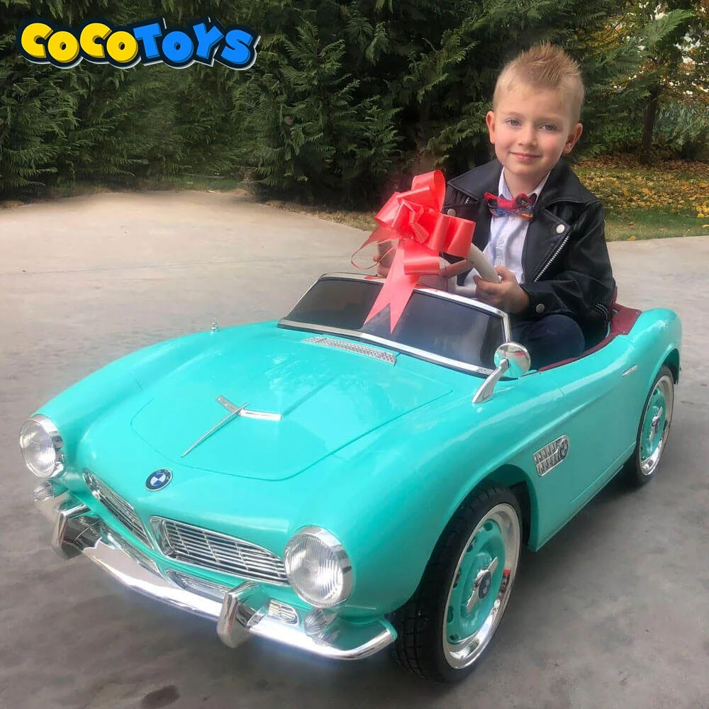 cadou botez masinuta electrica copii retro de epoca bmw 507 sx1938