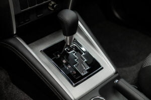 close up accelerator handle buttons automatic transmission gear car car interior