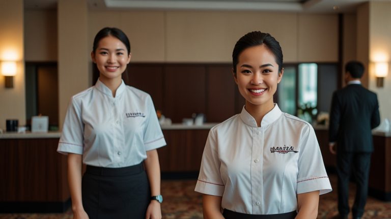 two women uniform with name jojoer their shirts 50