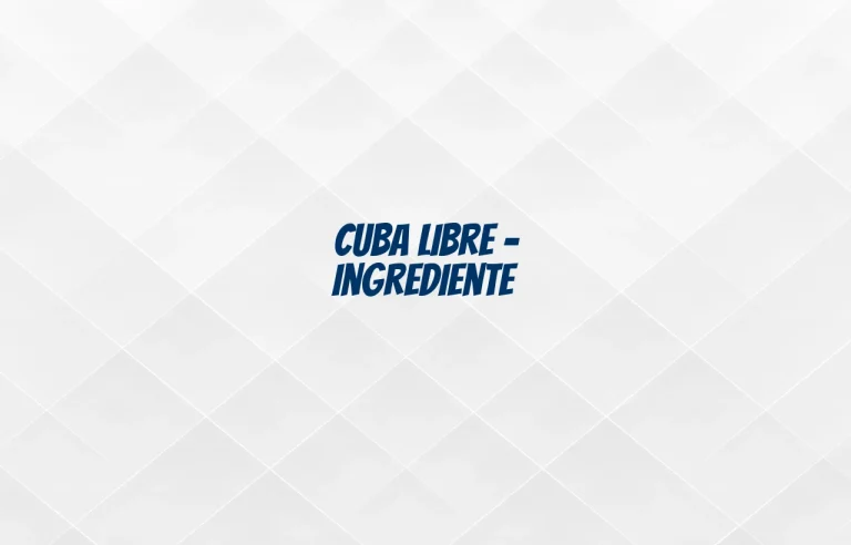 cuba libre ingrediente
