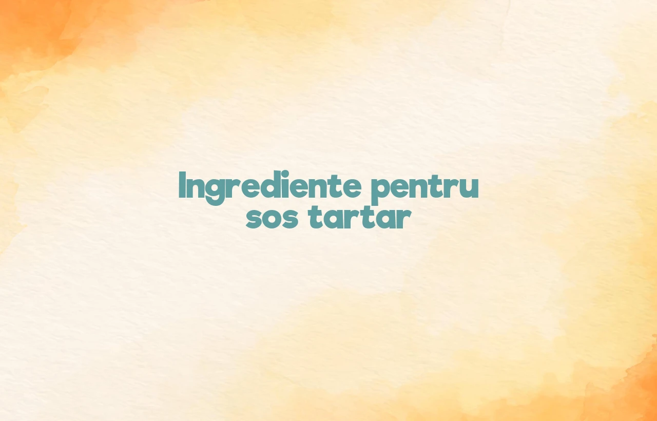 sos tartar ingrediente