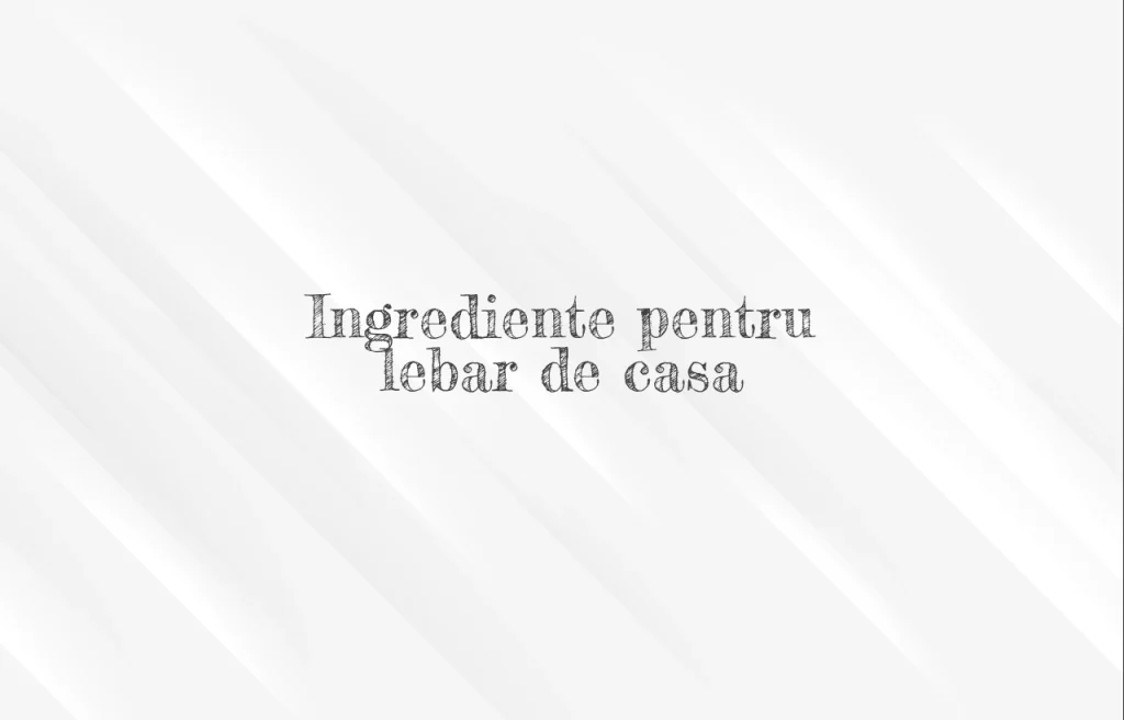 ingrediente lebar de casa